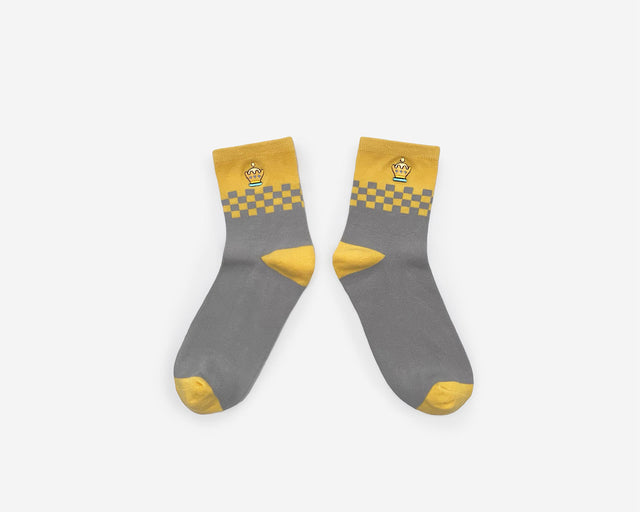 Embroidered Socks - Chess Piece Queen